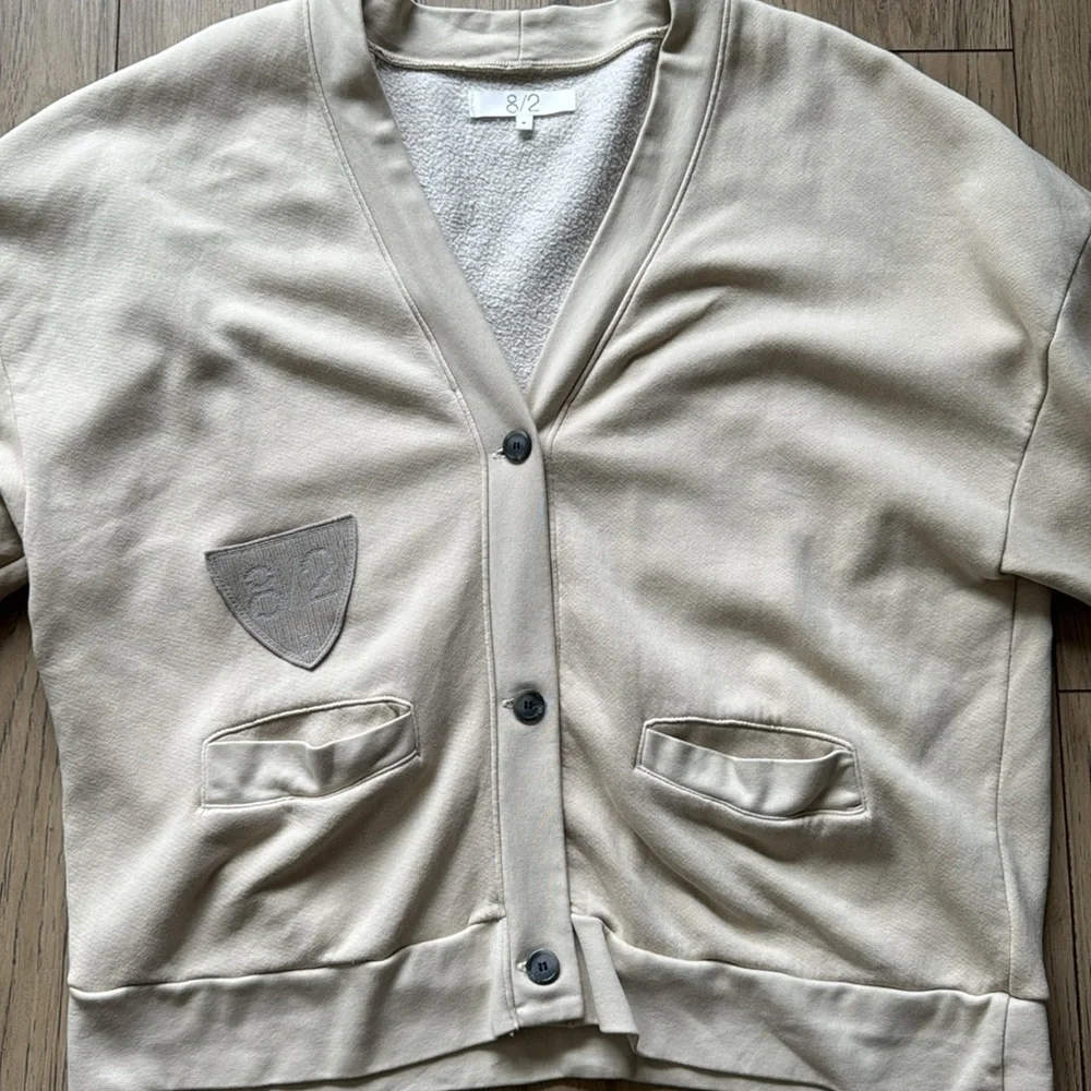 Hudson x Brandon Williams Cream Cardigan with Button Closure Men’s Medium